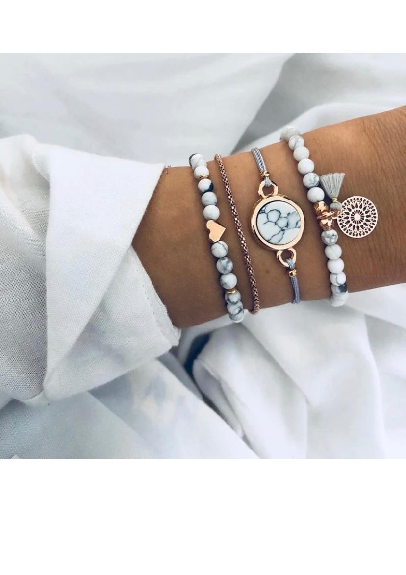 Marble Harmony Bracelet Set.