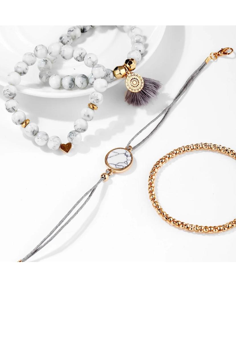 Marble Harmony Bracelet Set.
