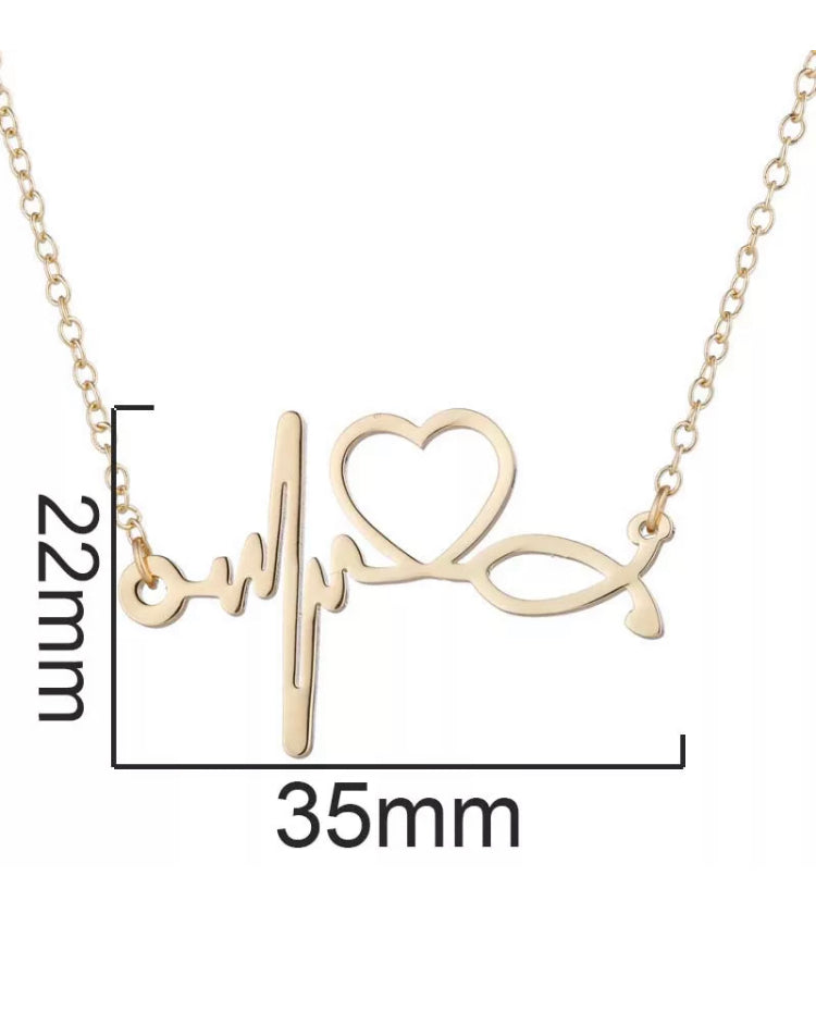 Heartbeat of Gold Necklace