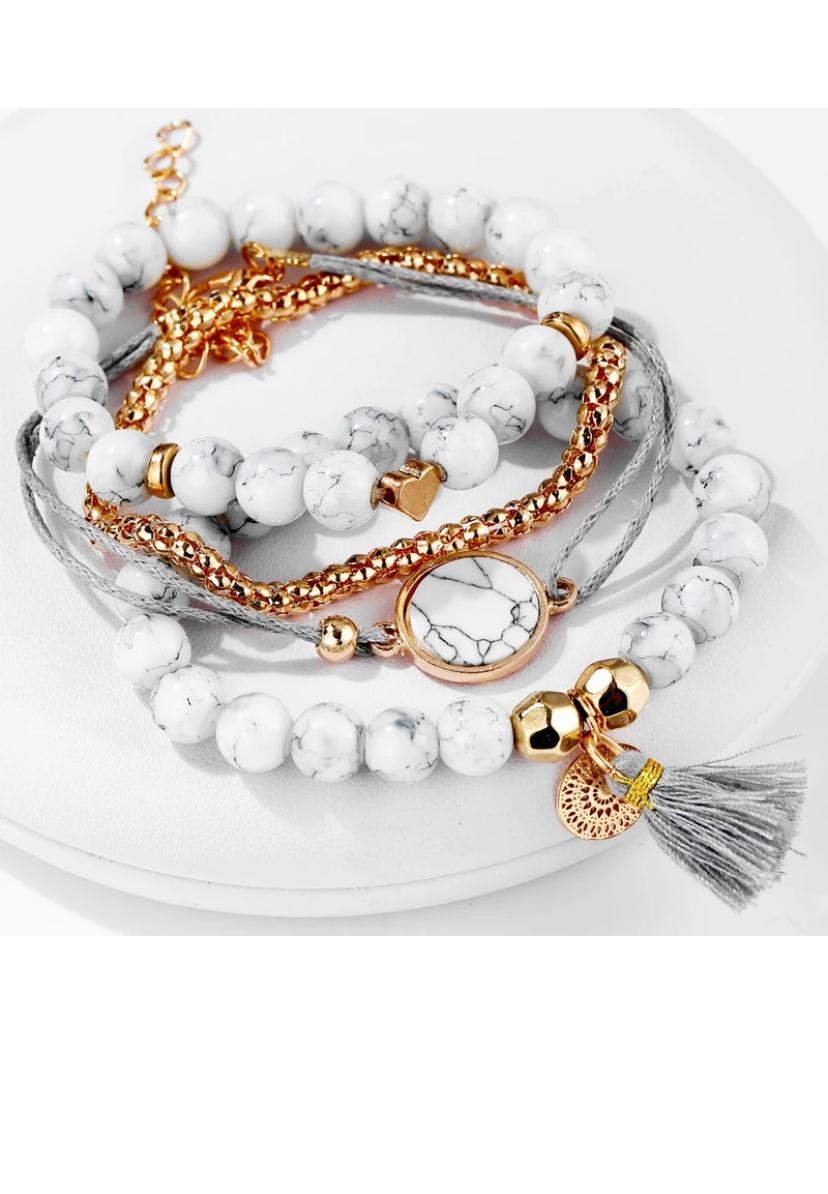 Marble Harmony Bracelet Set.