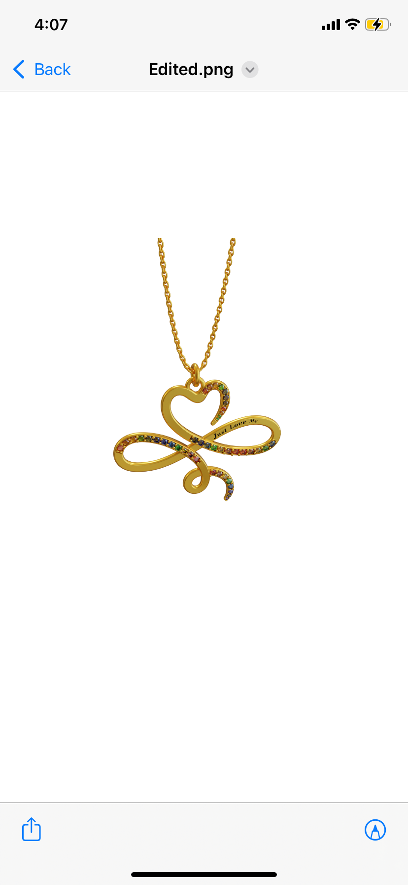Crest Heaven Eternal Heart Necklace