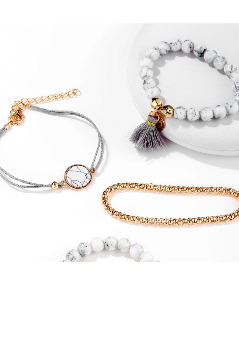 Marble Harmony Bracelet Set.